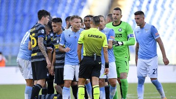 Hasil Liga Italia: Banjir Kartu, Lazio vs Inter Imbang 1-1