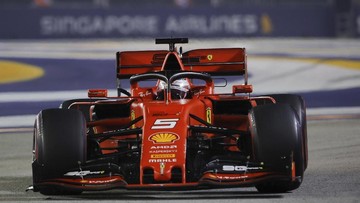 Hasil F1 GP Singapura: Vettel Juara, Ferrari Mendominasi