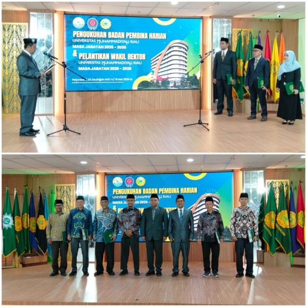 Rektor Umri Lantik Tiga Wakil Rektor dan Kukuhkan BPH Umri
