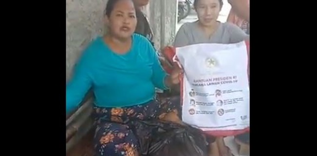 Emak-emak Heran Bantuan Presiden Hanya Berisi Empat Jenis, Iwan Sumule: Kenapa Berkurang, Ada Indikasi Korupsi?