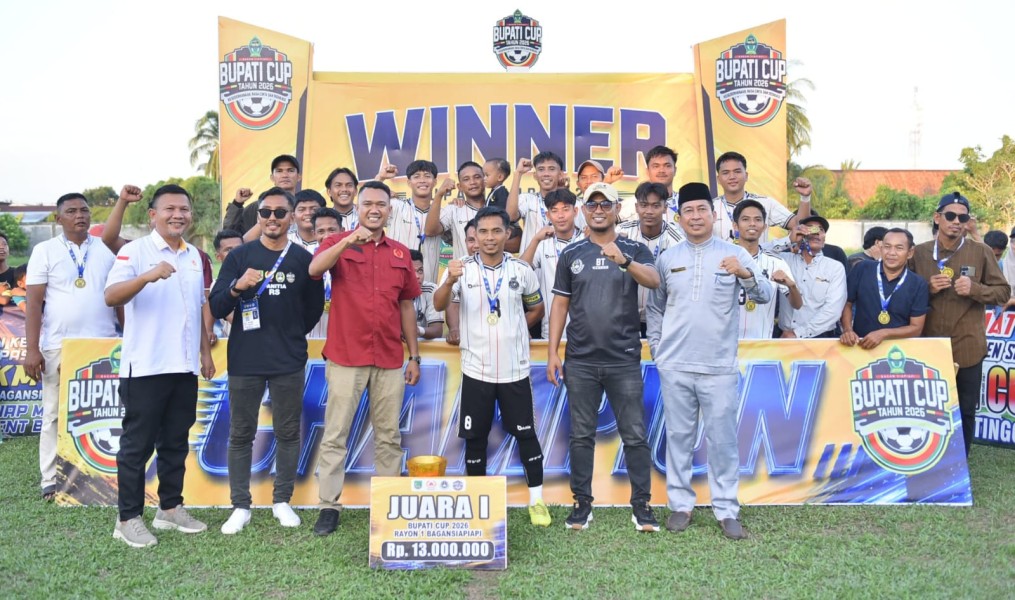 Turnamen Bupati Cup Rayon I Sukses Terlaksana, Ketua PSSI Rohil Ucapkan Terimakasih Kepada Panitia