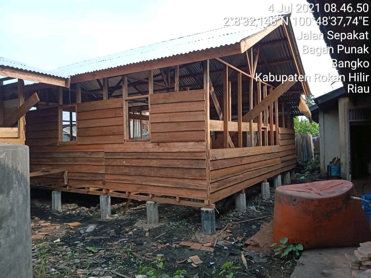 Pembangunan Dua Unit Rumah Tambahan Sasaran TMMD Capai 60 Persen