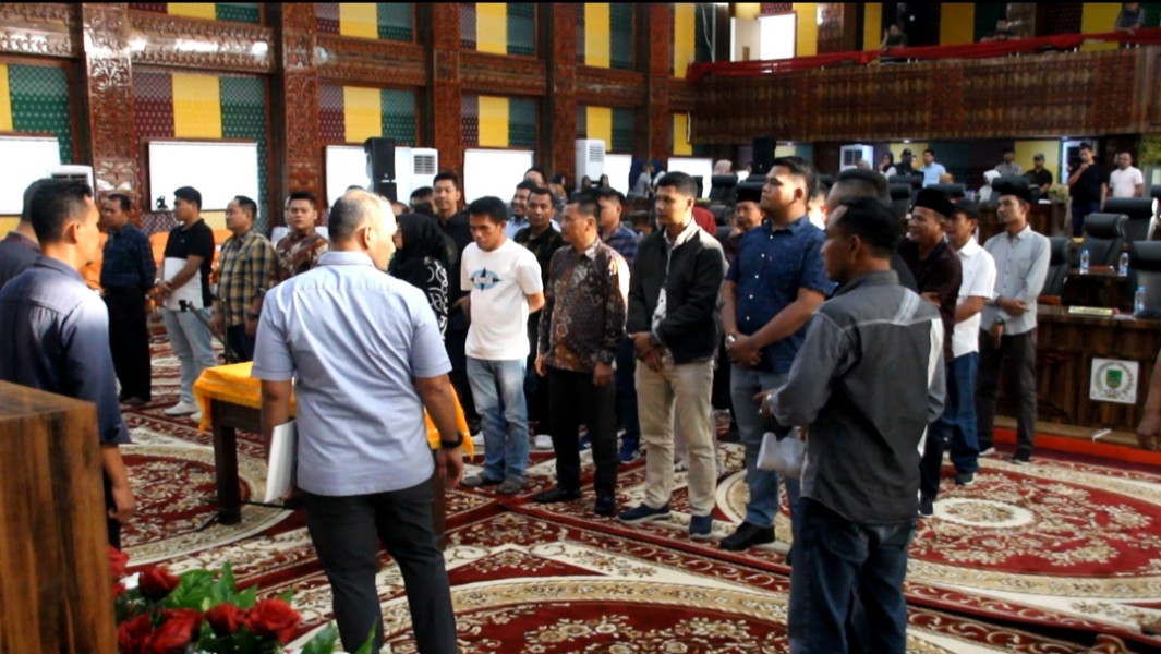 Jelang Dilantik, Anggota DPRD Rohil Terpilih Laksanakan Gladi Bersih