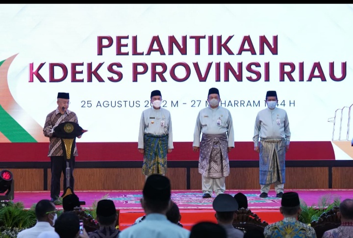 Wapres Hadiri Pelantikan Rektor Umri Sebagai Direktur Eksekutif KDEKS Provinsi Riau