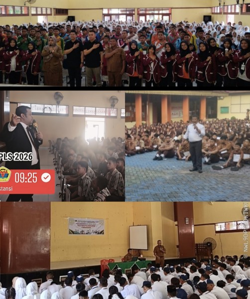 Materi MPLS, SMKN 3 Pekanbaru Undang Satgaswil Densus 88 dan DUDI