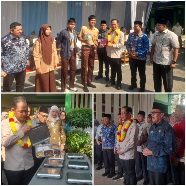 Ke Riau, Wamenko Pangan RI Kunjungi MAN 2 Pekanbaru, Pantau MBG dan Beri Motivasi Siswa