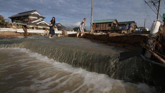 Korban Tewas Akibat Banjir di Jepang Nyaris 100 Orang, 58 Hilang