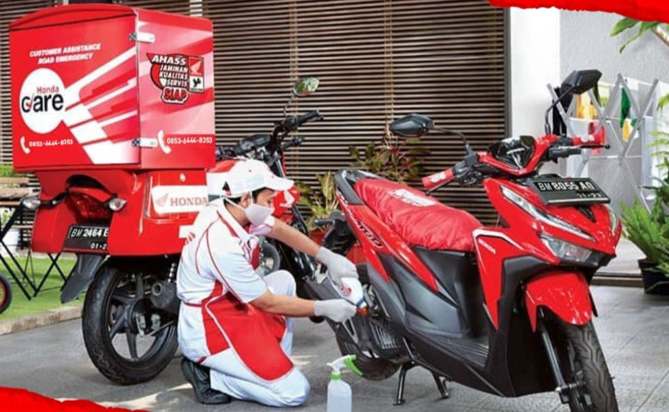 Motor Mogok di Jalan,  Honda Care Solusinya