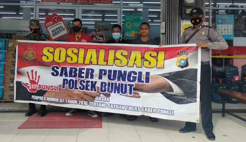 Cegah Aksi Pungli, Personel Polsek Bunut Lakukan Sosialisasi
