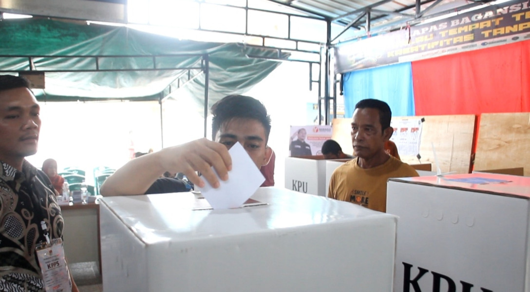 Ratusan Warga Binaan Lapas Bagansiapiapi Gunakan Hak Pilih