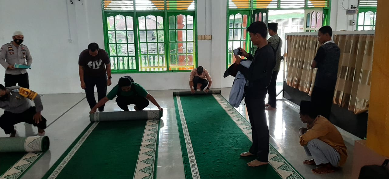 Polsek Kuala Kampar Ajak Pengurus Masjid Terapkan Protokol Kesehatan Saat Ibadah