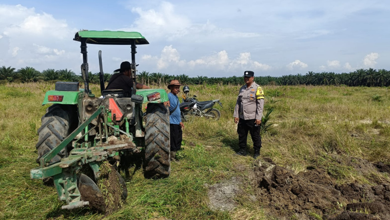 Polsek Kandis Siapkan 15 Hektar Lahan Jagung Sebagai Penguatan Ketahanan Pangan