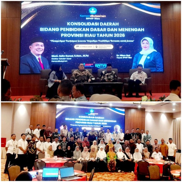 Revitalisasi, SPMB, Digitalisasi dan Sekolah Terintegrasi Dibahas di Konsolda BPMP Riau 2026