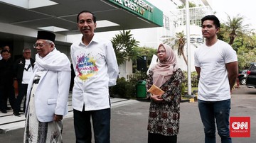 Ikuti Tes Kesehatan, Jokowi dan Ma'ruf Amin Didampingi Anak