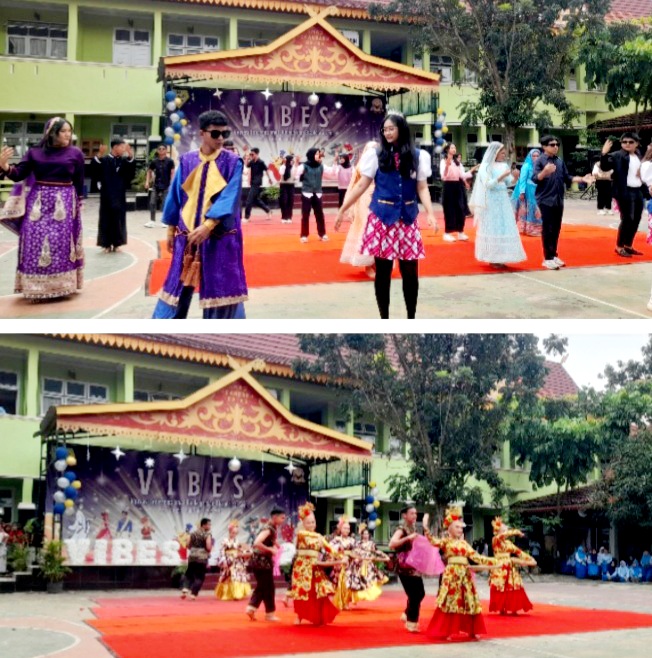 Siswa SMAN 2 Pekanbaru Tampilkan Kesenian Budaya Luar Melalui VIBES