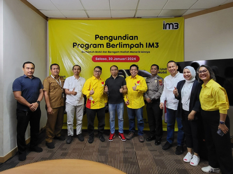 Apresiasi Pelanggan Setia di Sumatera, IM3 Umumkan Pemenang Undian Program BeRLimpah