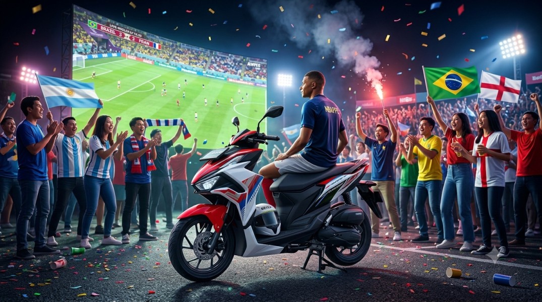 Semarak Nobar Piala Dunia, Tetap #Cari_Aman Saat Berangkat dan Pulang