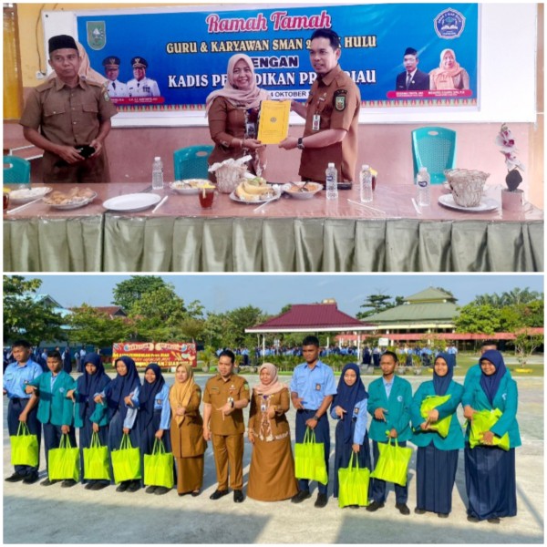 Erisman Imbau Sebaiknya Kelas XII Ikuti TKA, Kadisdik Riau Sambangi SMAN 2 Siak Hulu