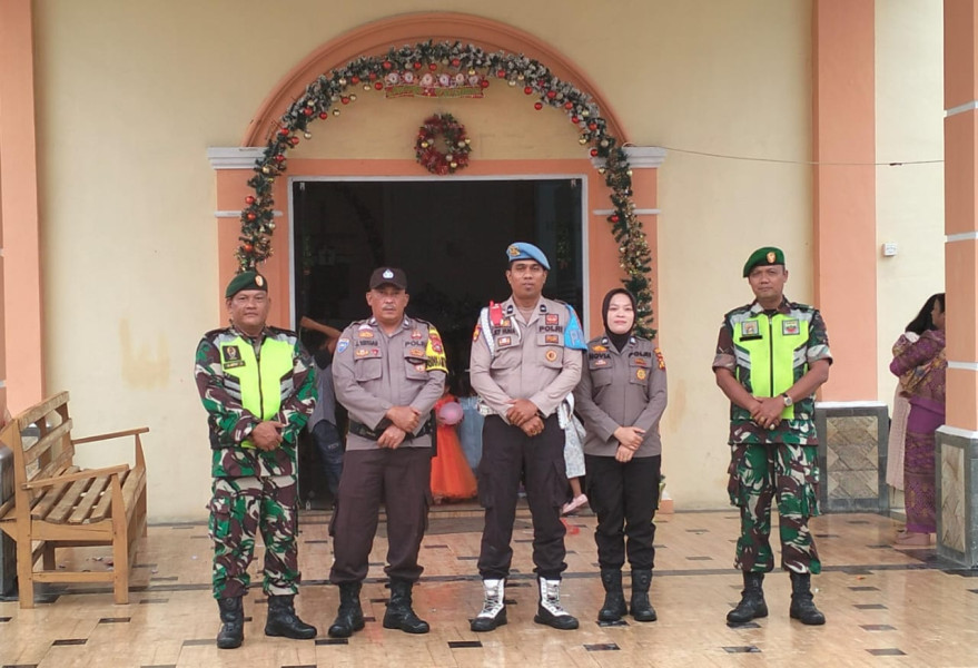 Babinsa Koramil 0321-01/Bangko Laksanakan PAM Natal 2024 di Gereja HKBP Bagansiapiapi