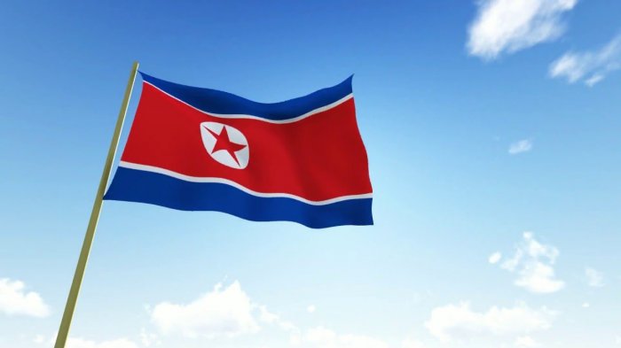 Bendera korea utara