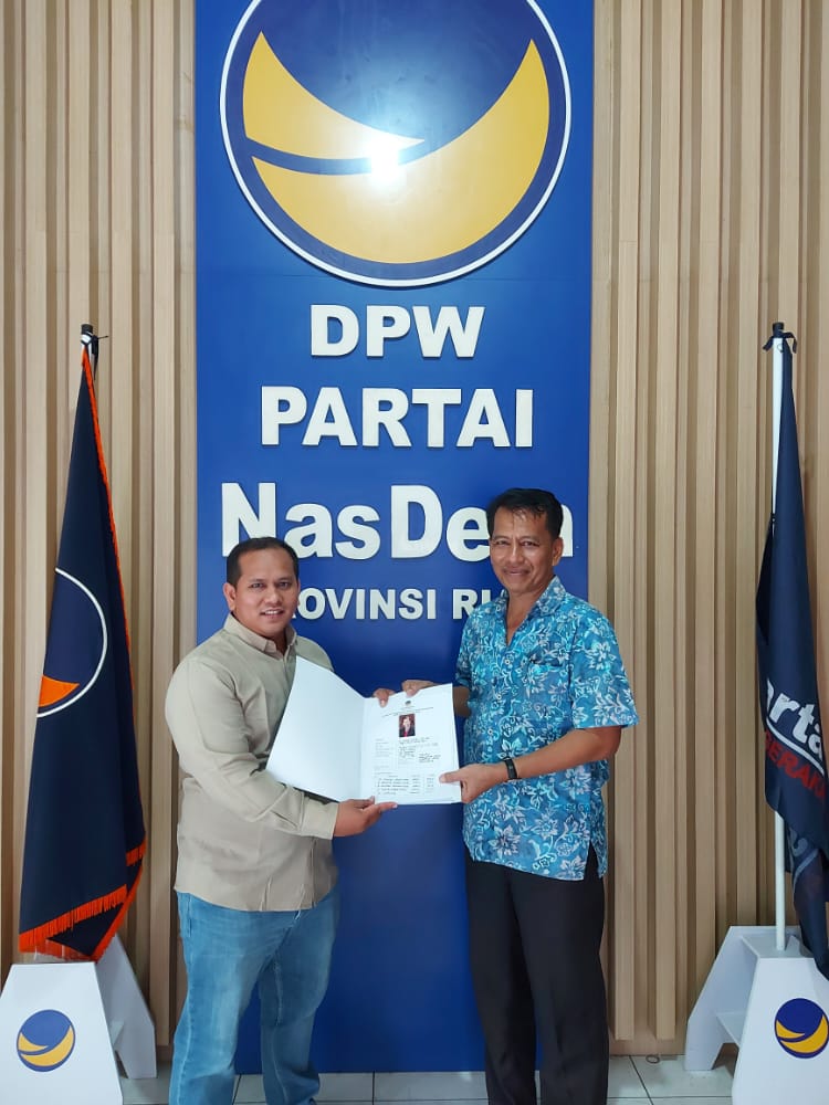 Ingin Maju Dari Kampar, Mantan Ketua Umum REI Riau Daftar ke NasDem 