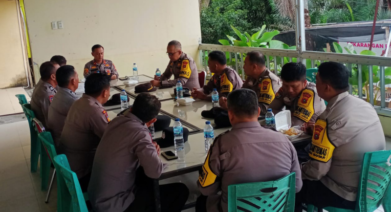 Kapolsek Kandis Optimalisasi Kinerja Bhabinkamtibmas Lewat Program Terpadu, Ada Ketahanan Pangan dan Mitigasi Karhutla