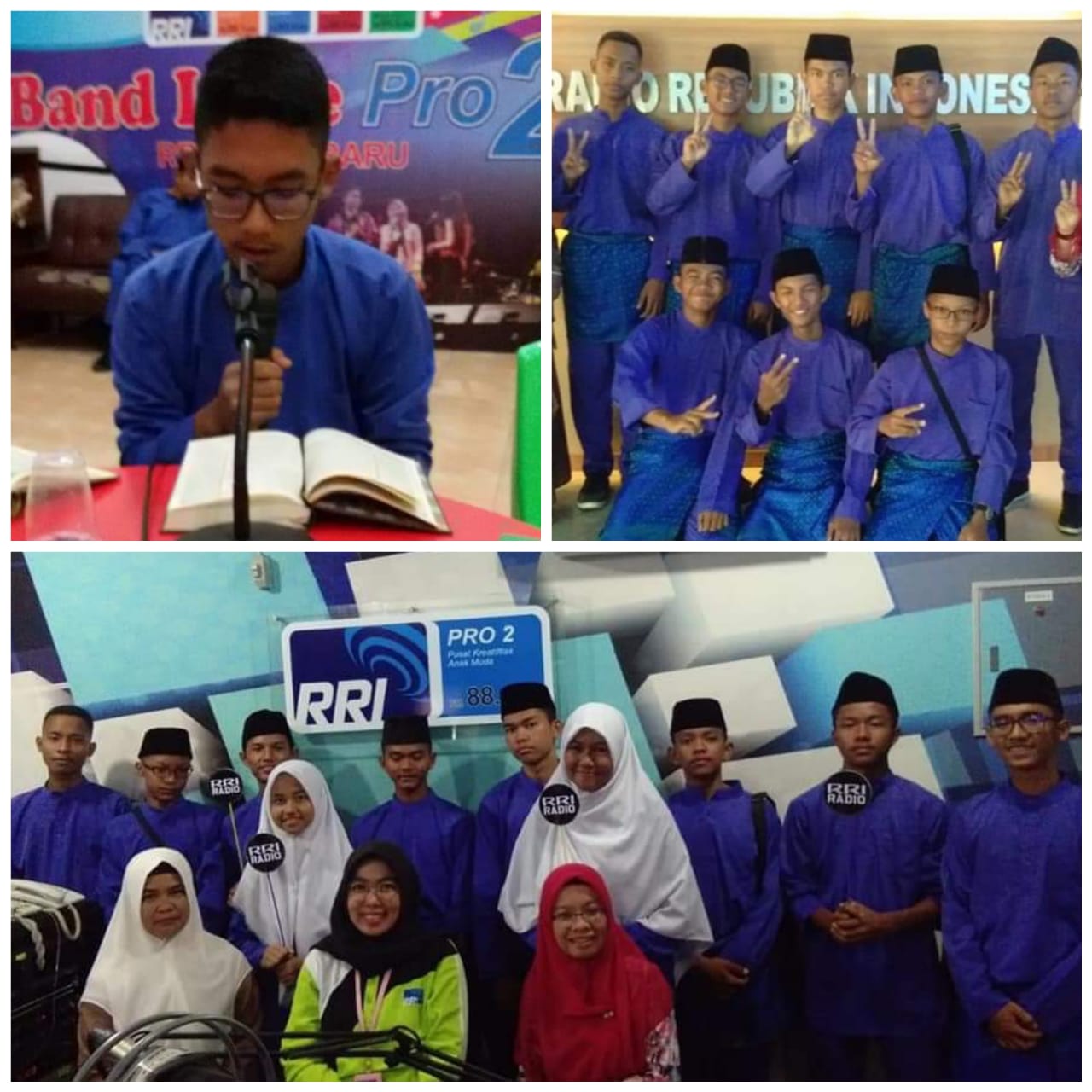SMAN 15 Pekanbaru Mengisi Acara Tadarusan Ramadhan RRI Pekanbaru