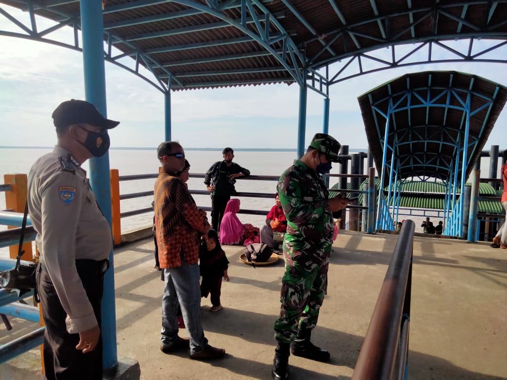 Terapkan PPKM Mikro, Polsek Kuala Kampar Lakukan Operasi Yustisi