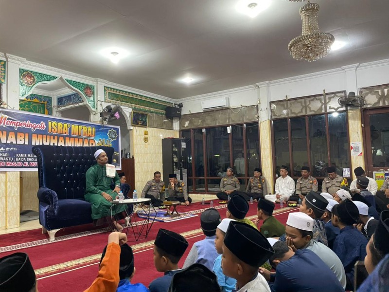 Polsek Bangko Gelar Peringatan Isra Mir'aj Nabi Muhammad SAW 1447 H/2026 M
