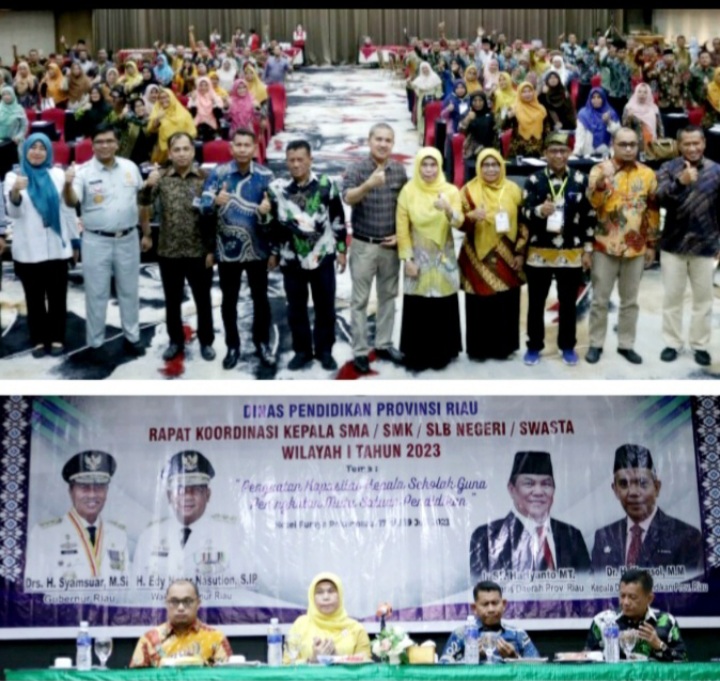 Disdik Riau Kumpulkan Kepala Sekolah Wilayah 1, Sekdisdik:  Gunakan Barang dan Jasa Sesuai Petunjuk