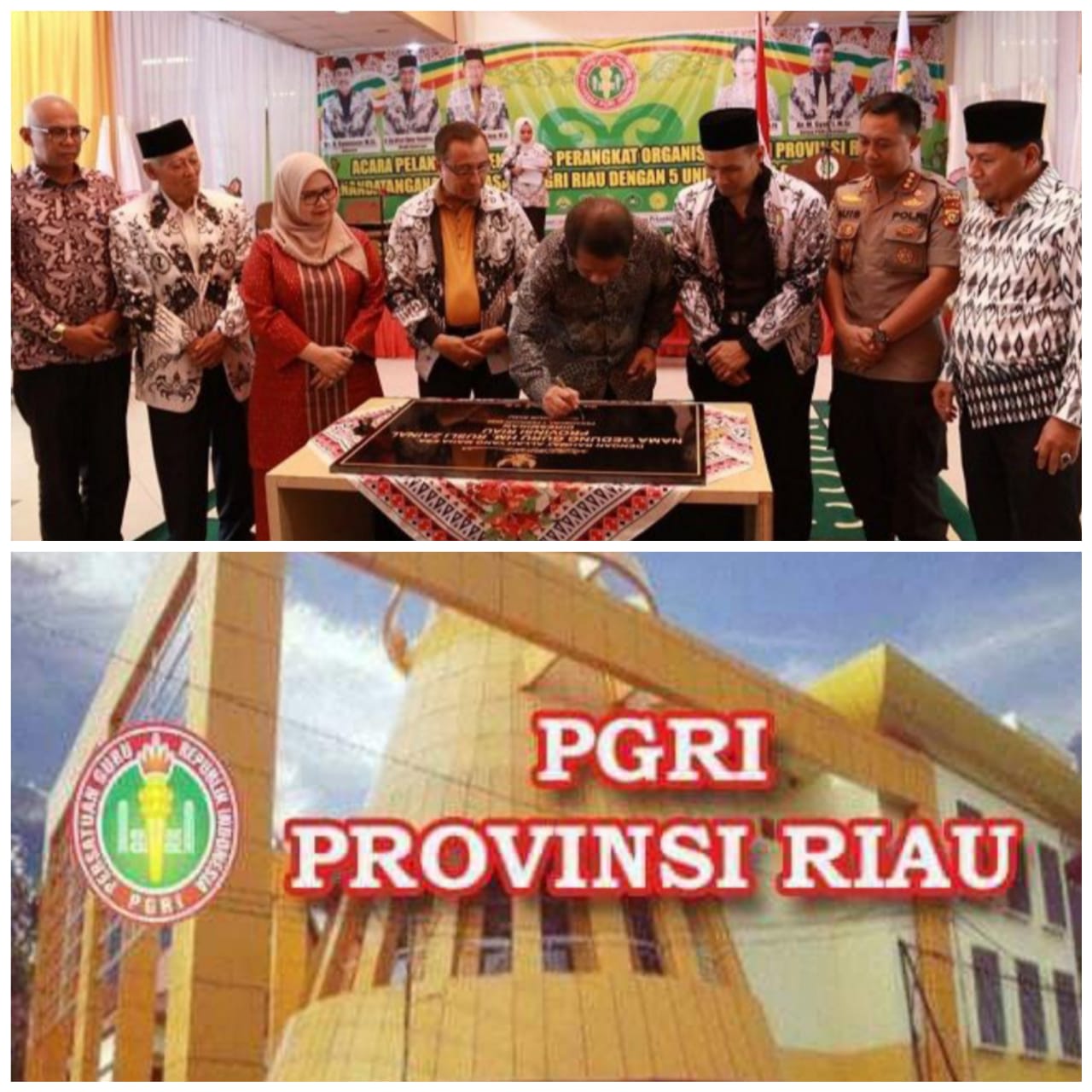 Sah, Gedung Guru Riau HM.Rusli Zainal Resmi Disematkan 