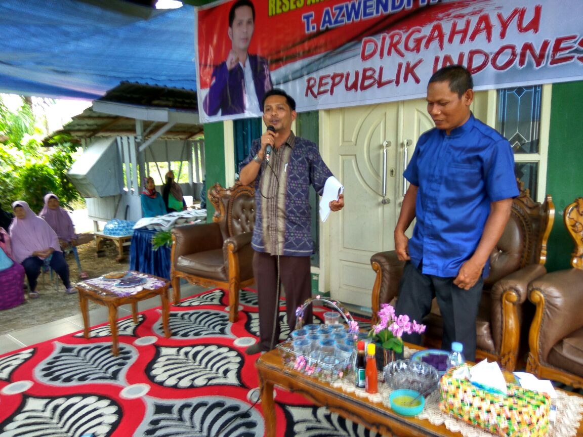 Reses Anggota DPRD Pekanbaru Tengku Azwendi di Sakuntala