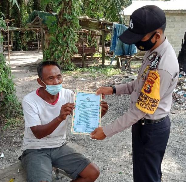 Polsubsektor Pelalawan Lakukan Sosialisasi Pencegahan Karhutla di Desa Lalang Kabung