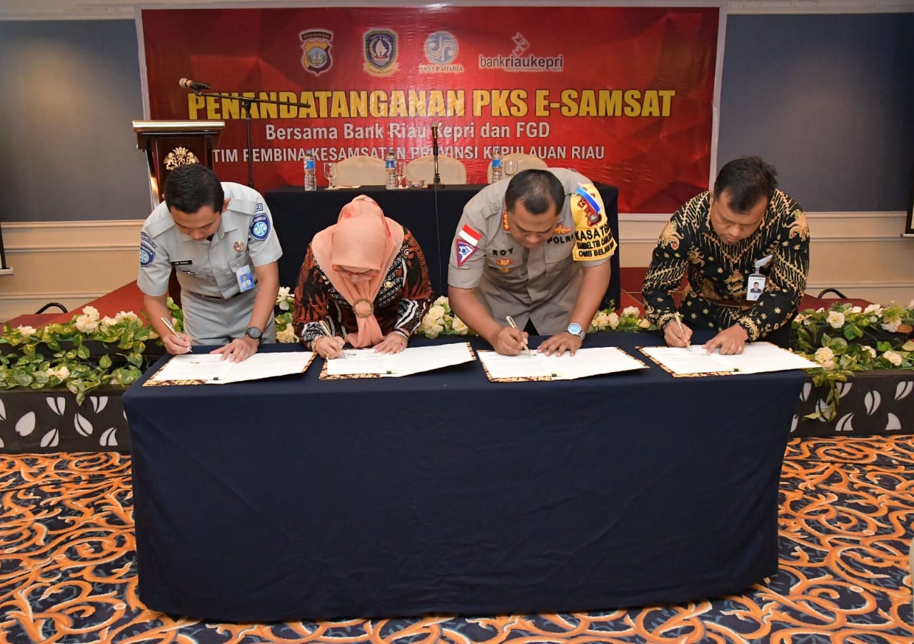 Kepri resmi gunakana E-Samsat Bank Riau Kepri