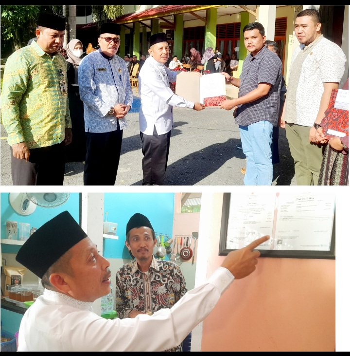 Delapan Kantin MAN 2 Pekanbaru Bersertifikasi Halal dari BPJPH Kemenag RI, Muliardi: Pertama di Riau