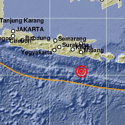 Gempa Berkekuatan 5,9 M Guncang Kabupaten Malang, Jatim