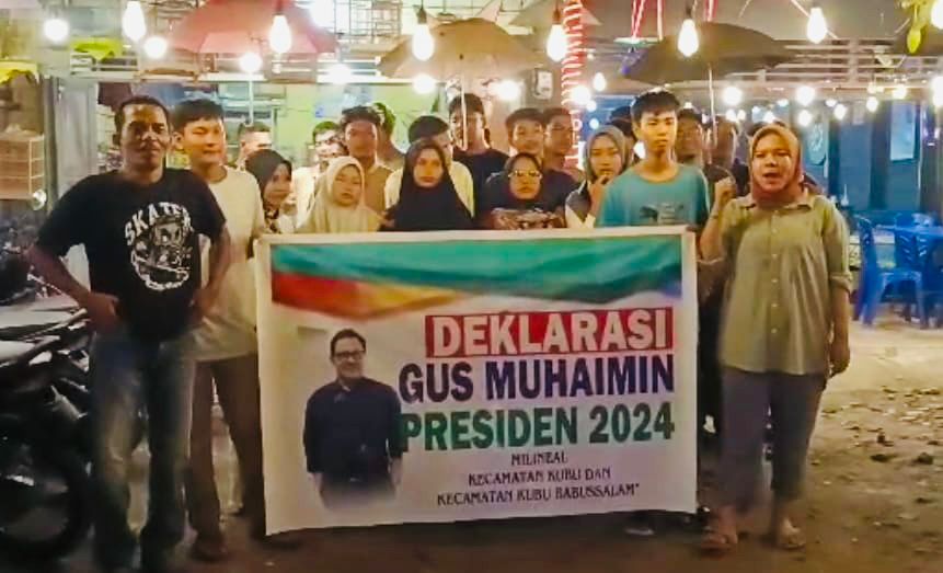 Milenial Rohil Deklarasi Dukung Gus Muhaimin Maju Capres 2024