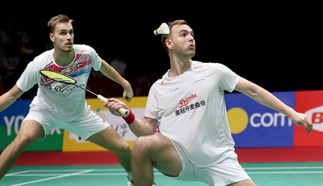 Gagal ke Final, Duo Denmark Frustasi Hadapi Kevin/Marcus