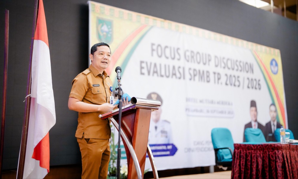 Disdik Riau Gelar FGD SPMB 2025, Plt Kadisdik: Evaluasi, Kendala dan Beri Masukan SPMB