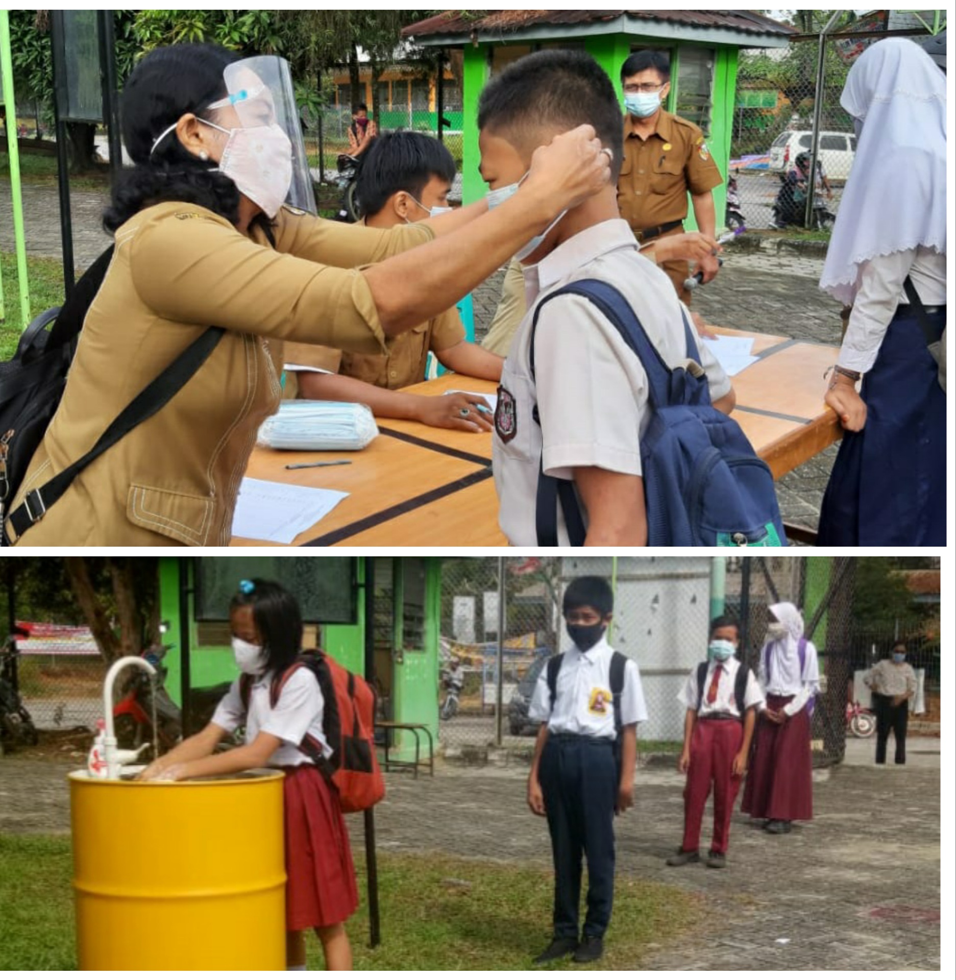 Pembelajaran Tatap Muka di SMPN 6 Pekanbaru, Kepsek: Siswa Harus Pakai Masker dan Bawa Sanitizer