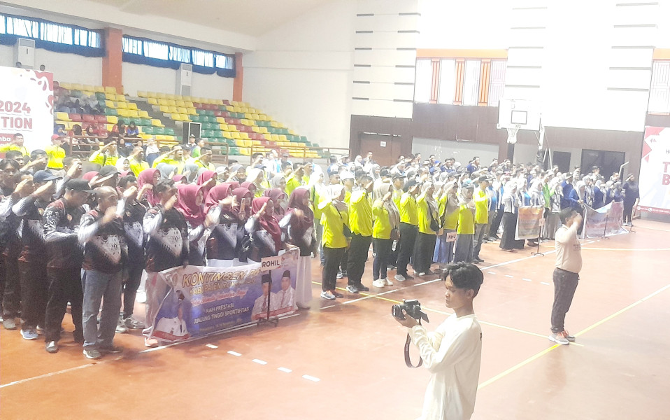 HUT PGRI ke 79, Ratusan Guru di 12 Kabupaten Kota Ikuti Porseni PGRI Riau