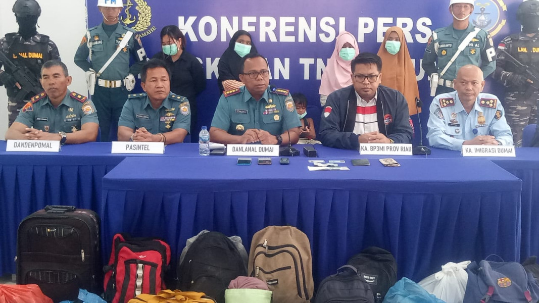 Aksi Kejar-kejaran di Laut, Tim Gabungan Lanal Dumai dan Satgas BAIS TNI Gagalkan Pemberangkatan PMI serta WNA ke Malaysia