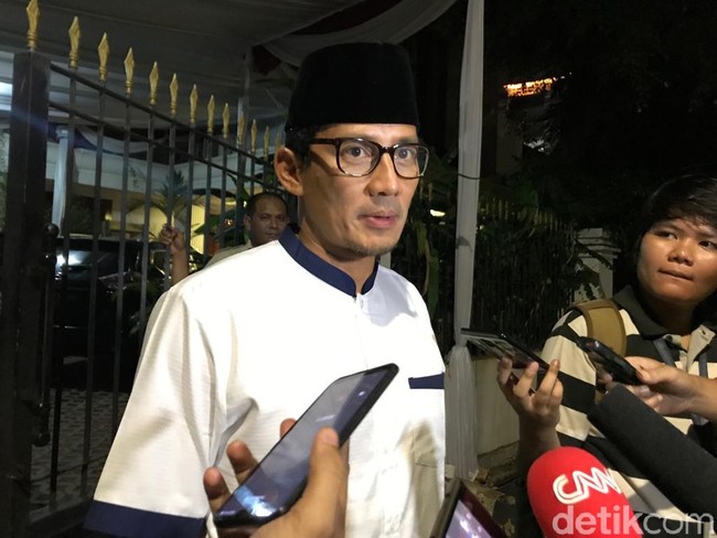 Lieus Ditangkap, Sandi: Satu Lagi Pendukung Prabowo Dikriminalkan