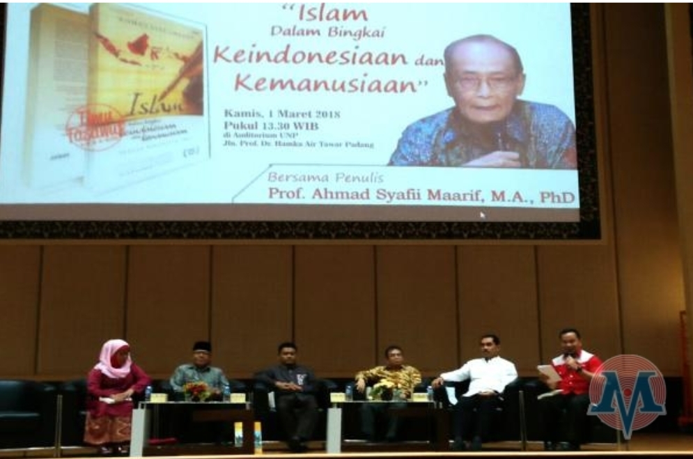 Buku Buya Syafii Maarif Dibedah Lima Pakar di Universitas Negri Padang