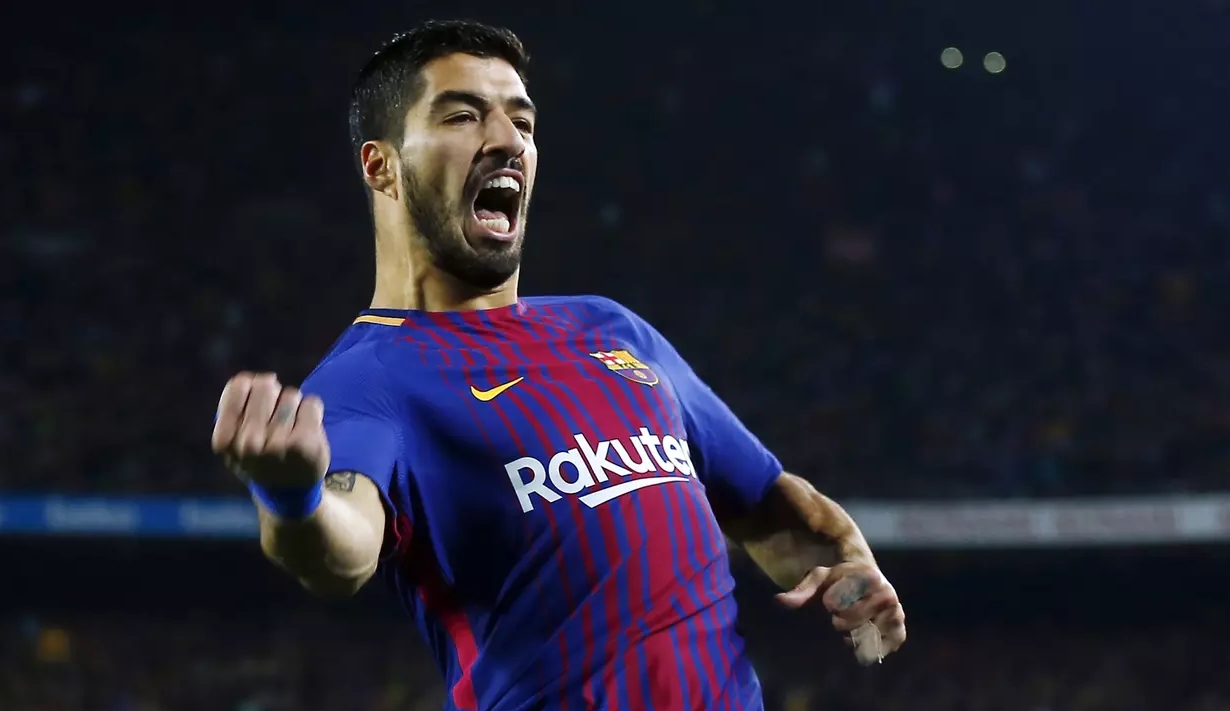 Luis Suarez Masuk Buku Sejarah Barcelona