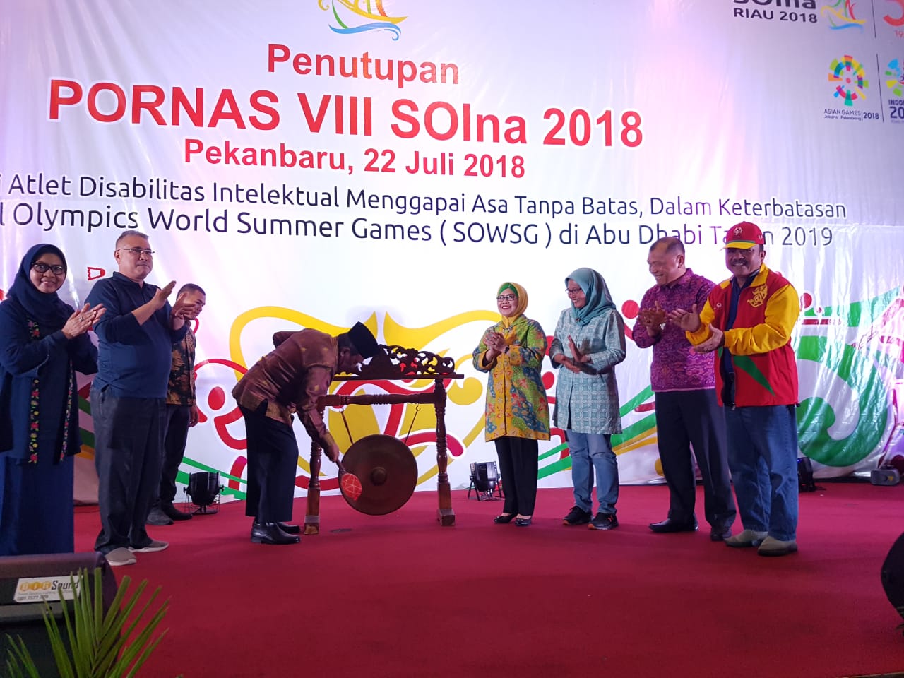 Tuan Rumah Riau Pertahankan Juara Umum di Pornas SOIna VIII 2018