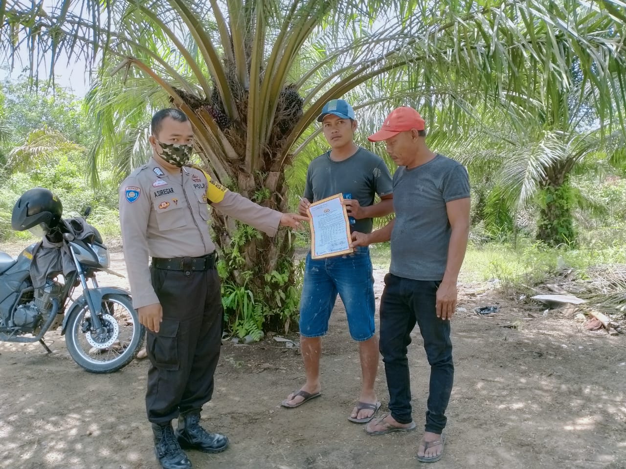 Wujudkan 'Riau Bebas Asap', Polsubsektor Pelalawan Optimalkan Pencegahan Karhutla