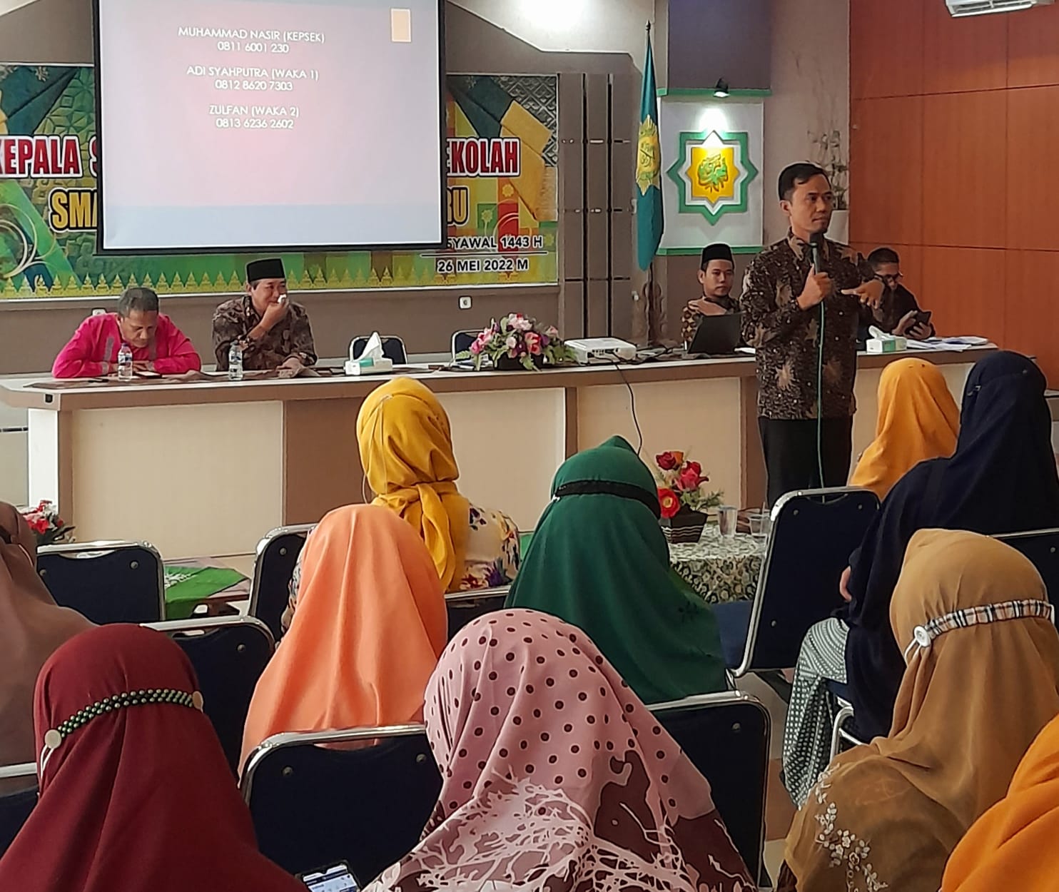 Dihadapan Orangtua Siswa, SMA Muhammadiyah 1 Pekanbaru Targetkan Siswa di Terima PTN lebih Banyak Lagi