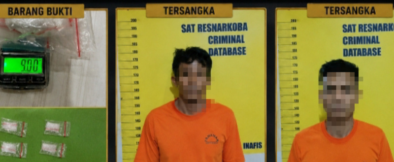 Satresnarkoba Polresta Pekanbaru Gerebek Dua Tersangka Narkoba di SM Amin