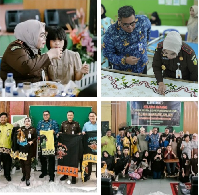 Kagum Hasil Batik Siswa SLB, Wakajati Riau Ingin SLBN Pembina Pekanbaru Jadi Sekolah Binaan Kejati Riau